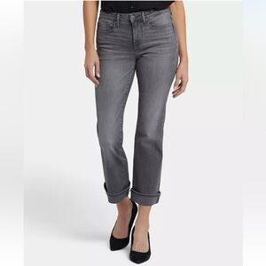 NYDJ Barbara Bootcut Ankle Jeans in Harbor Gray Size 8
